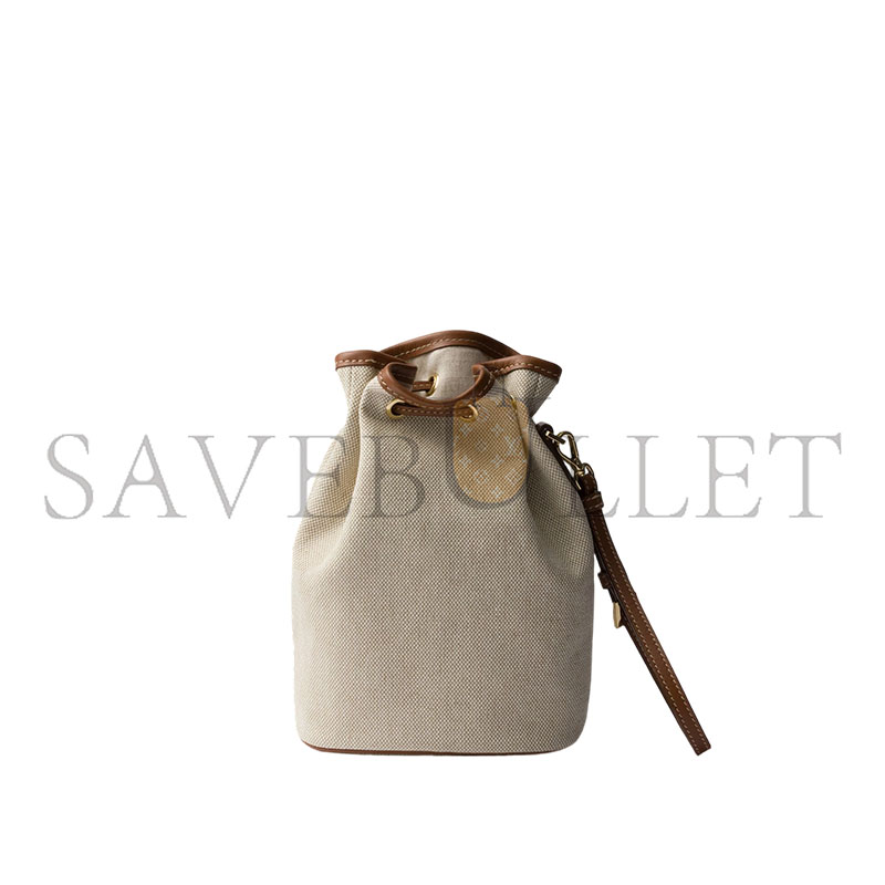 Pra*a CANVAS AND LEATHER COSMETIC BAGS 1NS069 (20*13.5*9cm)